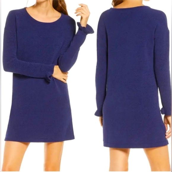 Lilly Pulitzer Dresses & Skirts - NWT! Lilly Pulitzer Galen Sweater Dress in True Navy Size Medium